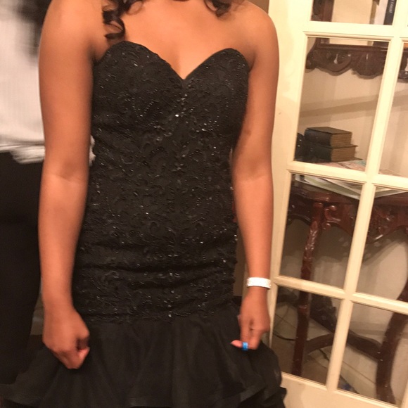 Black sequen mermaid formal dress( you make offer) - Picture 3 of 5